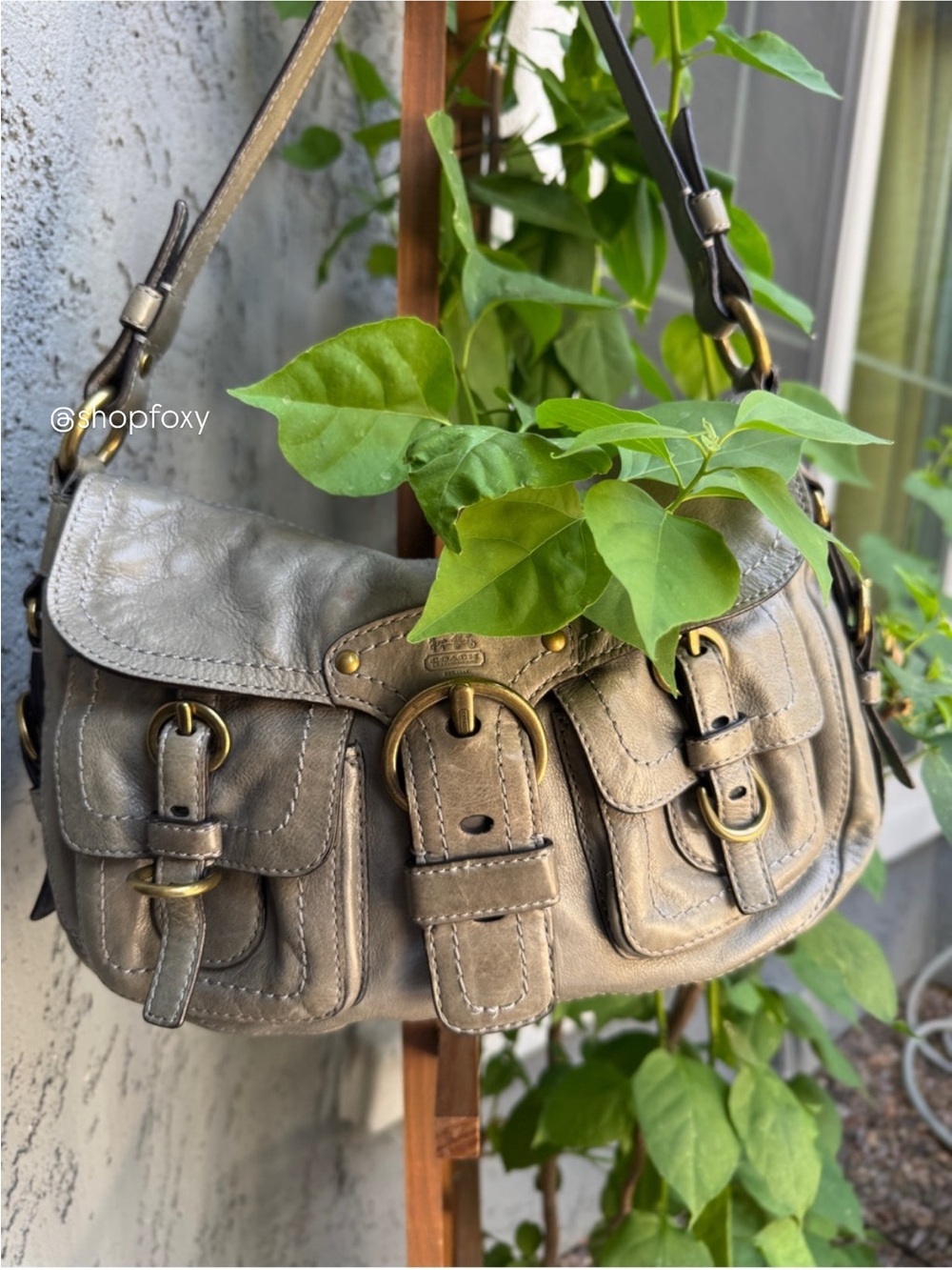 Coach Leather Legacy Garcia Hobo Shoulder Bag